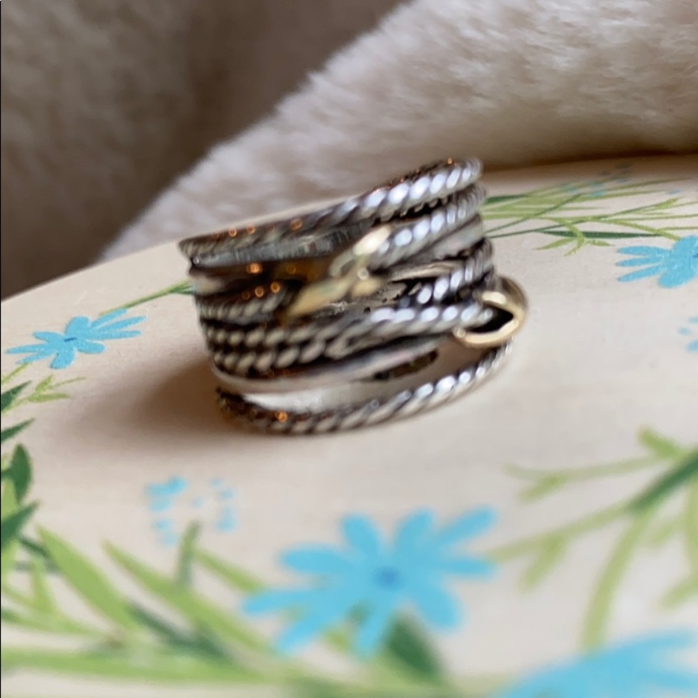 David Yurman Double X Crossover Ring!! - Picture 6 of 7
